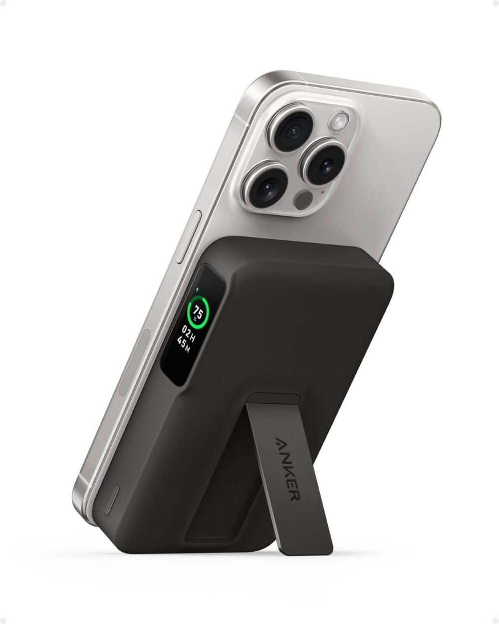 ⁦Anker MagGo Power Bank (10K, Magnetic Wireless) (H) - UN⁩ - الصورة ⁦2⁩