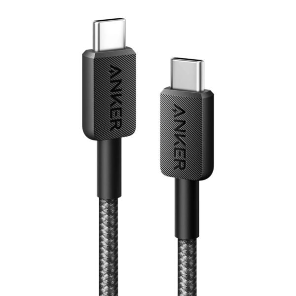Anker 322 USBC to USBC Cable (3ft, Nylon) Black