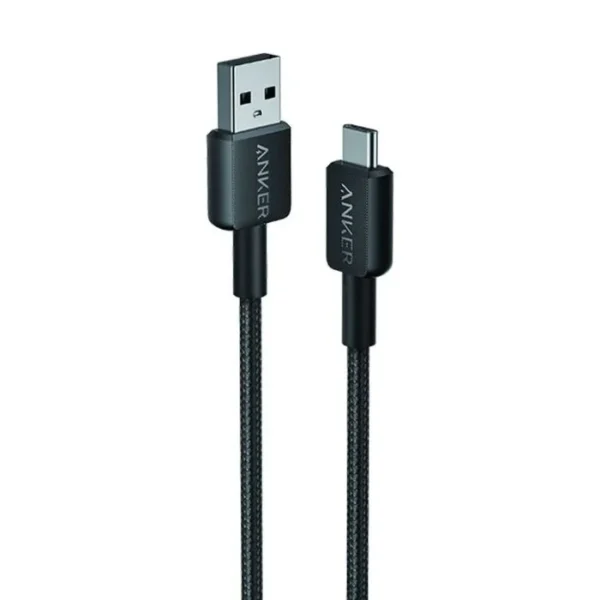 Anker 322 USBA to USBC Cable (3ft, Nylon) Black
