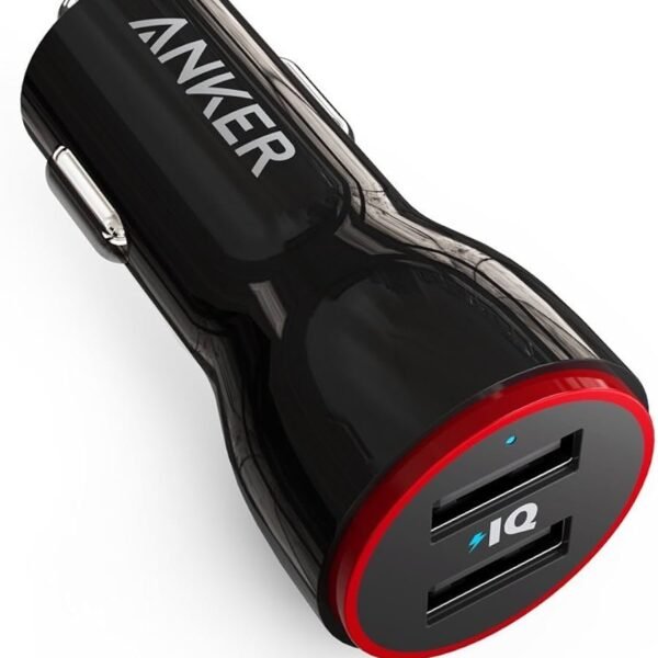 Anker Car Charger 24W 2 Ports USB-A Black