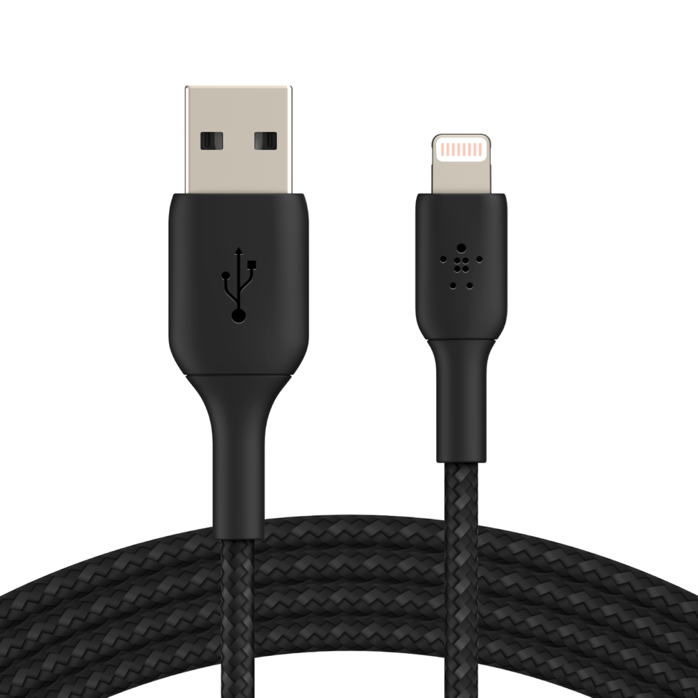 Belkin Boost Charge Braided Lightning to USB-A Cable 15cm Black