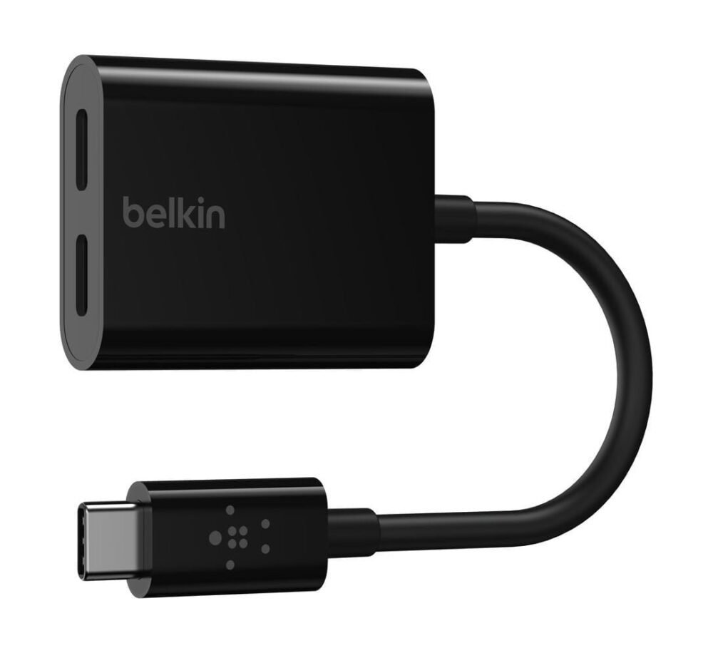 Belkin Connect USB-C Audio + Charge Adapter Black