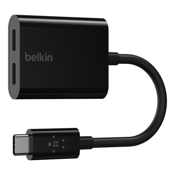 Belkin Connect USB-C Audio + Charge Adapter Black