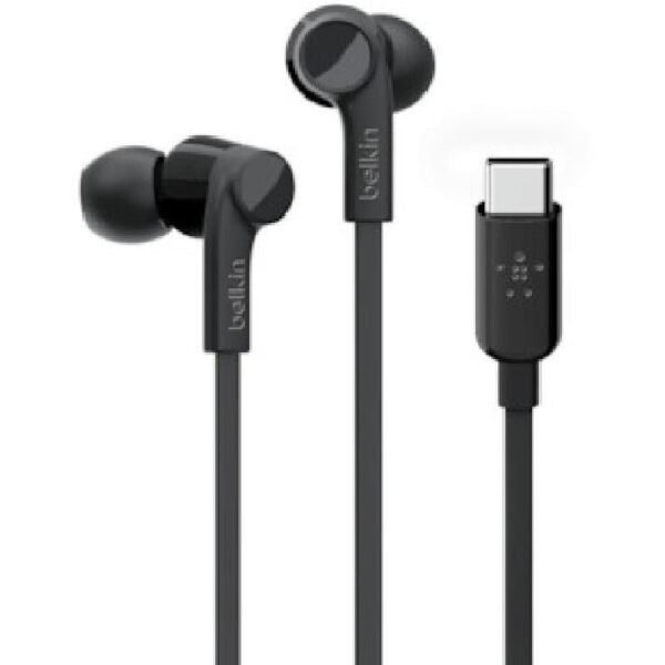Belkin ROCKSTAR Headphones with USB-C Connector (USBC Headphones) Black