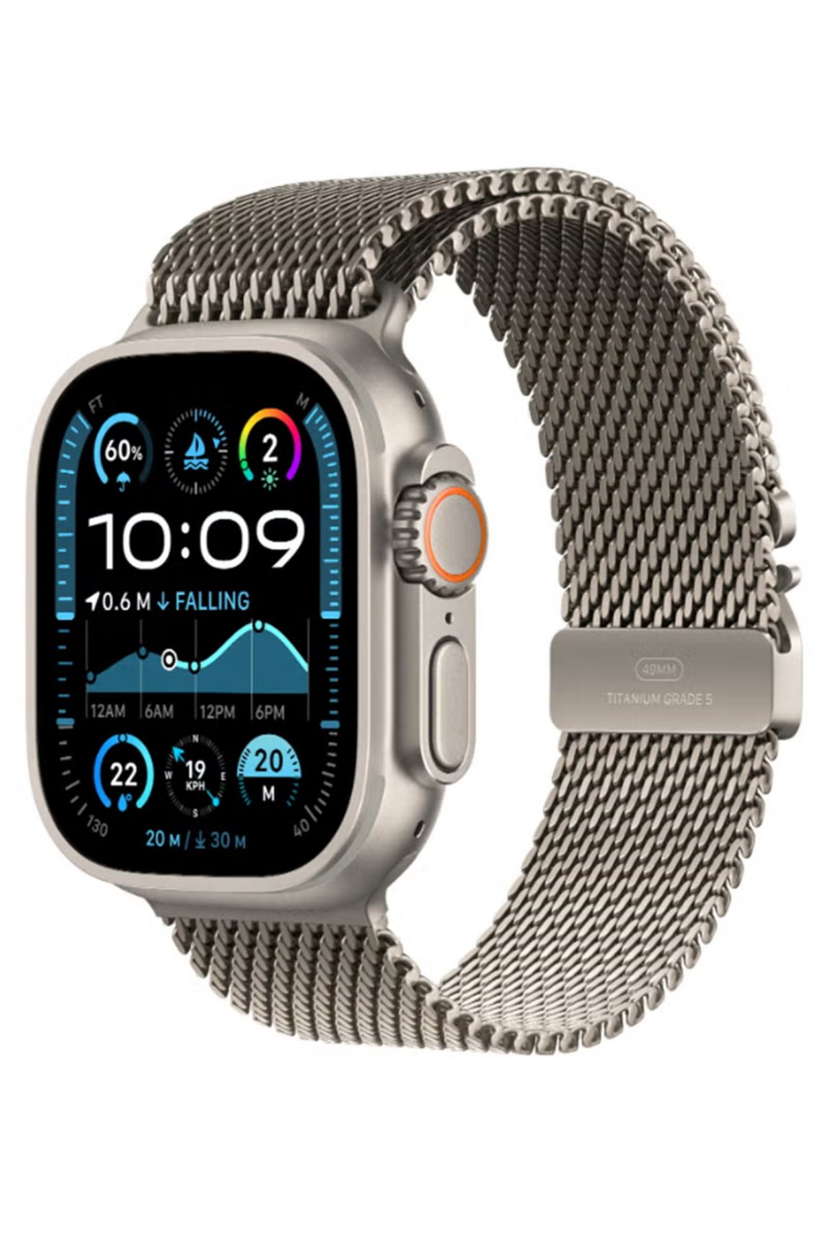 ساعة الترا 2 GPS خاصية الاتصال49 ملم تيتانيوم